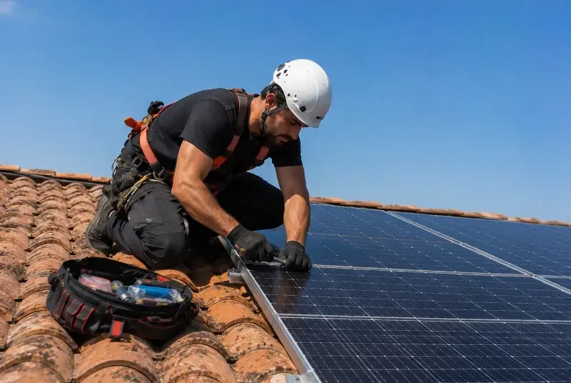 Maintenance et monitoring de panneaux solaires à Saint-Bauzille-de-la-Sylve