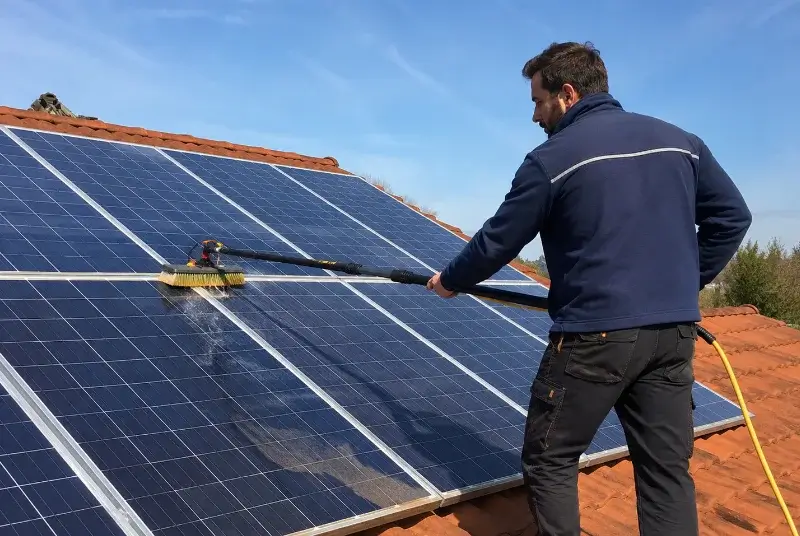 Nettoyage et entretien de panneaux solaires à Saint-Bauzille-de-la-Sylve